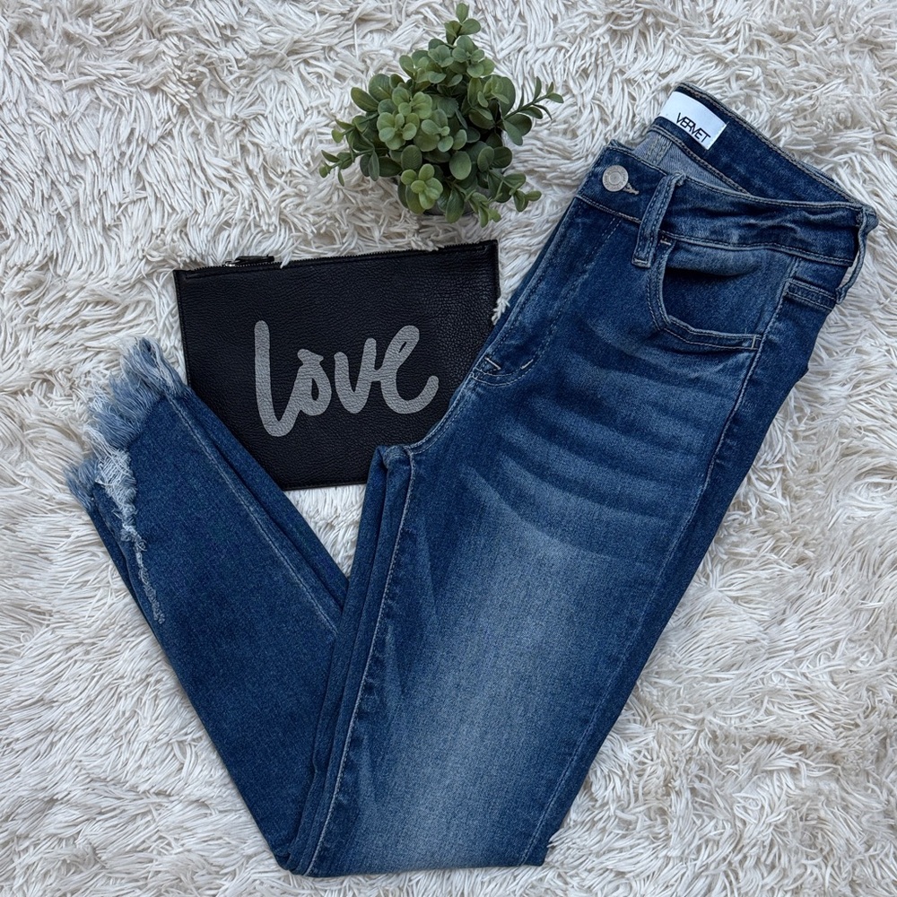 Vervet Skinny Ankle Jeans 💗 Dark Wash